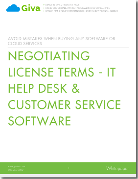 Negotiating License Terms - IT Help Desk & Customer Service Software